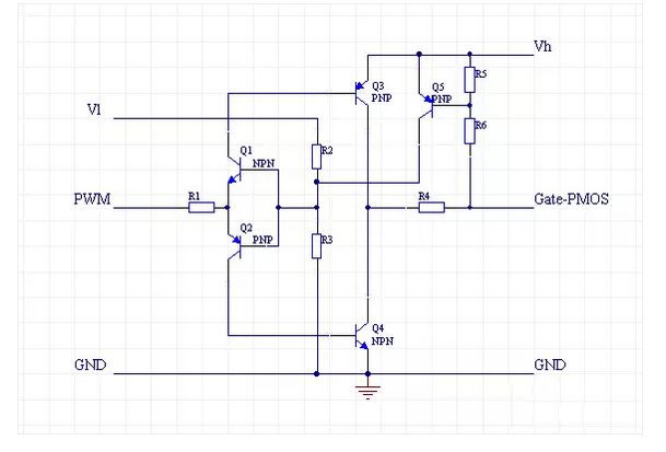 MOS管高端驅動電路 調(diào)壓電路